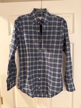 Peter Millar blue plaid NWT